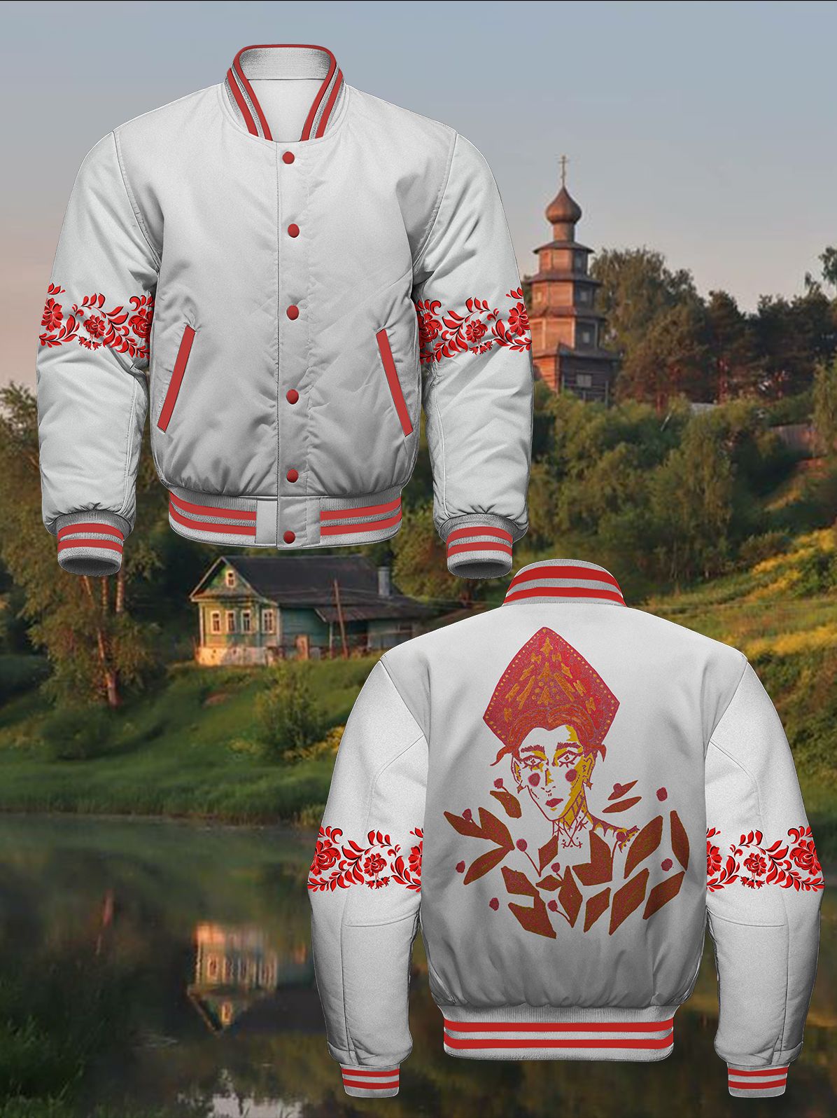 Vyshyvanka  Bomber Jacket